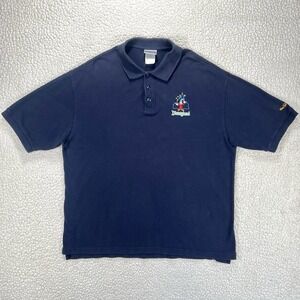 Disneyland Resort‎ Polo Shirt Men's XL Navy Blue Mickey Embroidered Logo